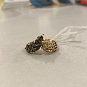 10 Karat Sapphire + CZ ring